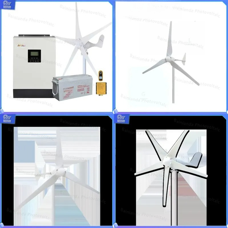 Renewable Energy House - Zestaw turbiny wiatrowej 1000W, system solarny