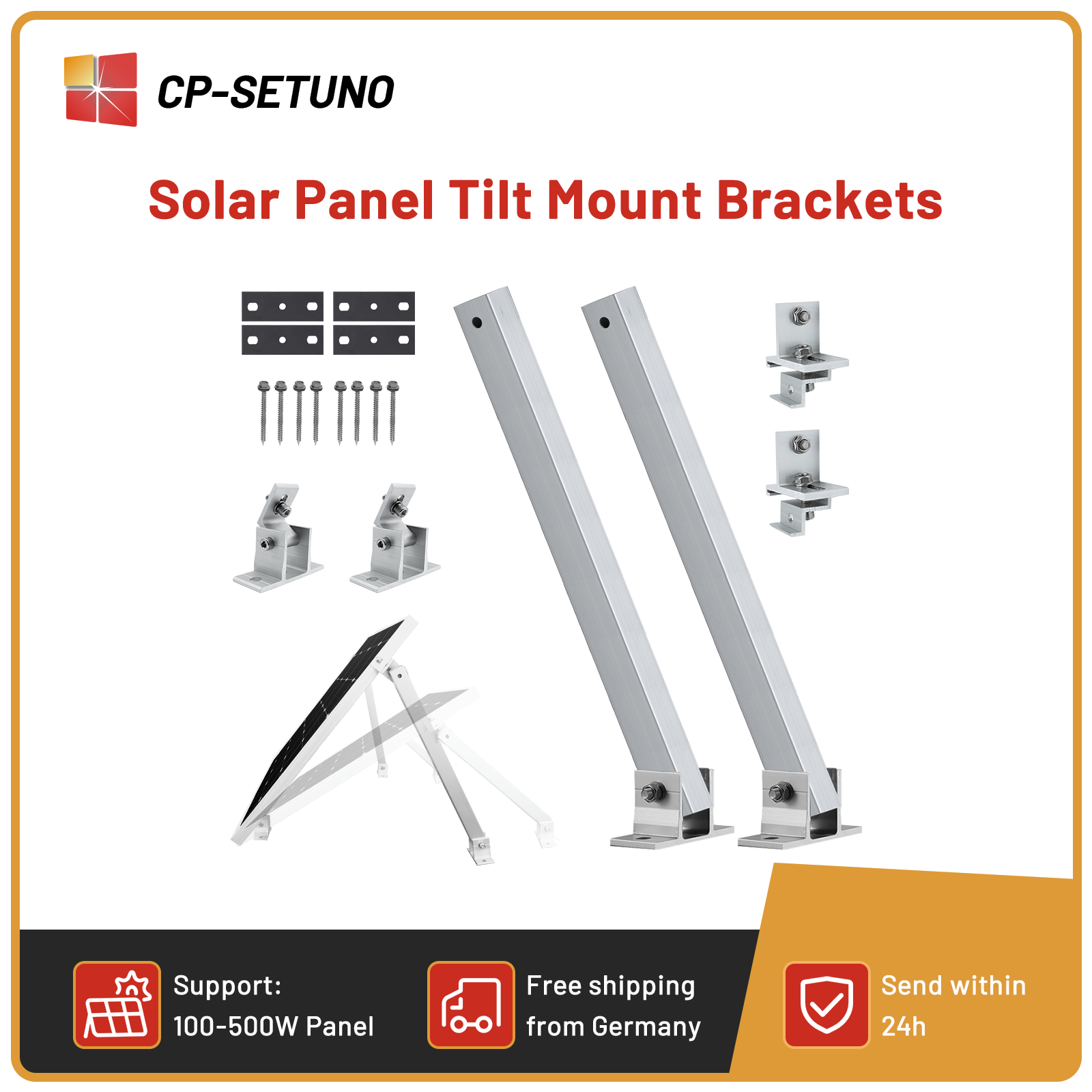 Solar Panel Tilt Mount - CP-SETUNO Uchwyt do panelu słonecznego, regulowany