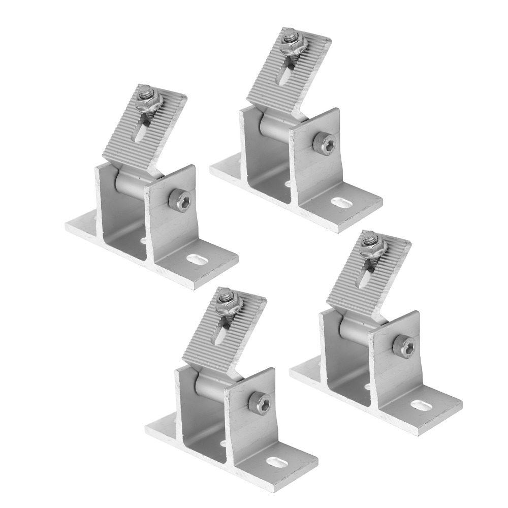 Solar Panel Tilt Mount - 4 szt. Regulowane uchwyty montażowe do