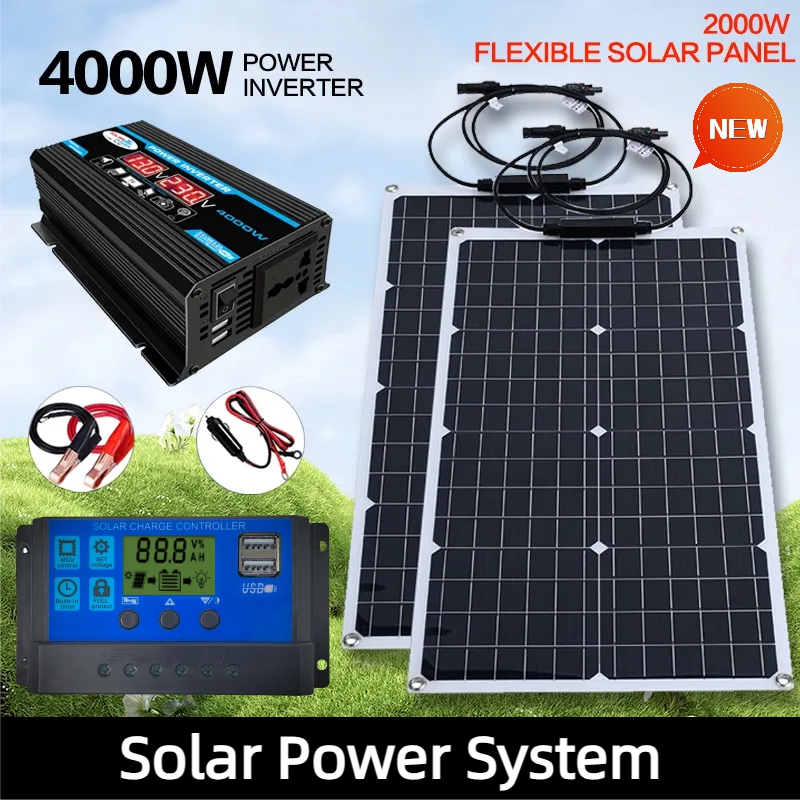 Renewable Energy House - System energii słonecznej 2000W 110V/220V, panel