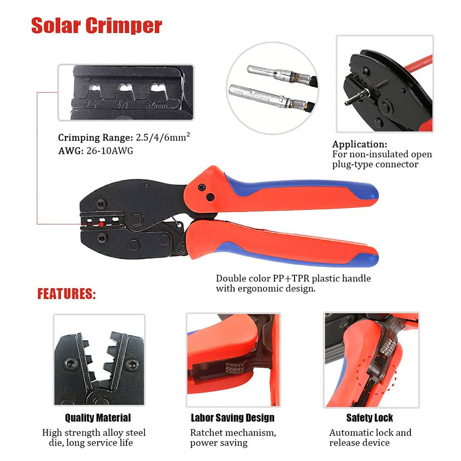 Narzędzia do zaciskania słonec – Mc4 Crimping Tool recenzja i cena